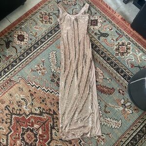Forever 21 Gold Sequin Maxi Dress